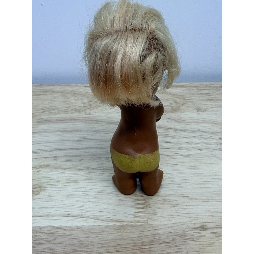 Vintage Moody Cuties Figurine Blonde Hair Tongue Out Funny‎ Troll Hong Kong #AA